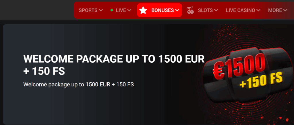 Welcome bonus to newcomer 888Starz